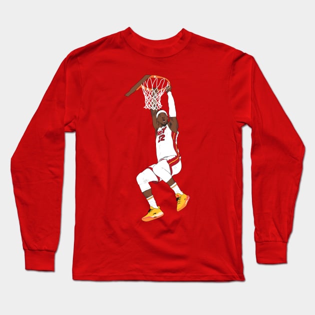 Jimmy Butler Dunk Long Sleeve T-Shirt by Hevding